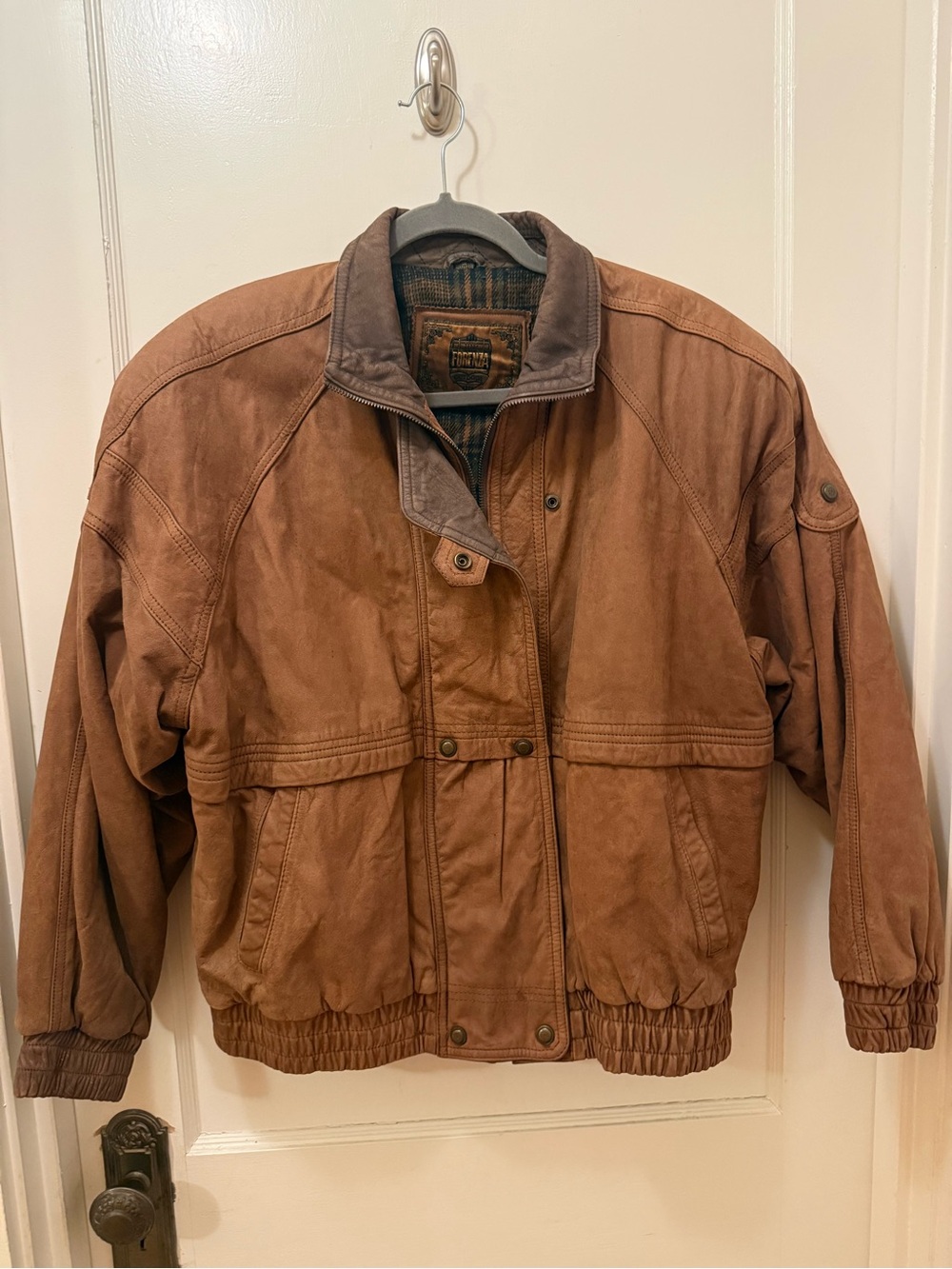 Men's Vintage 1980/1990 Forenza Workwear Suede Bomber Jacket